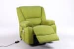 Fotoliu cu Masaj și Încălzire, Recliner Electric, Verde - imagine 8