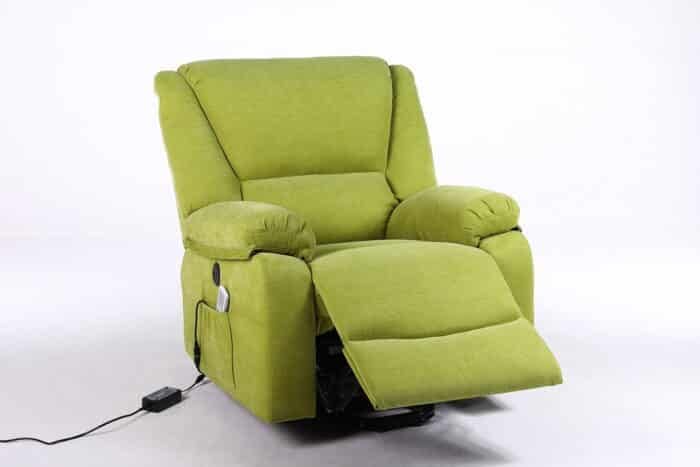 Fotoliu cu Masaj și Încălzire, Recliner Electric, Verde - imagine 8