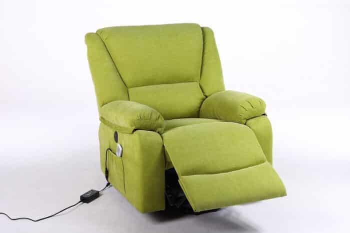Fotoliu cu Masaj și Încălzire, Recliner Electric, Verde - imagine 7