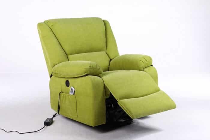 Fotoliu cu Masaj și Încălzire, Recliner Electric, Verde - imagine 6