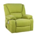 Fotoliu cu Masaj și Încălzire, Recliner Electric, Verde - imagine 3