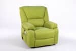 Fotoliu cu Masaj și Încălzire, Recliner Electric, Verde - imagine 22