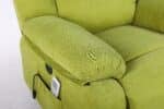 Fotoliu cu Masaj și Încălzire, Recliner Electric, Verde - imagine 19
