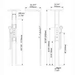 Panel de Dus Lux Imperial, Efect de Ploaie, 5 Functii Hidromasaj , Negru - imagine 15