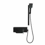 Panel de Dus Simplu, Negru Mat - imagine 4