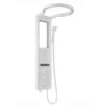 Panel de Dus cu Efect de Cascata si Jeturi cu Masaj, Afisaj Digital, LED Incorporat, Alb - imagine 5