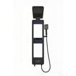 Panel de Dus cu Efect de Ploaie si Jeturi cu Masaj, Afisaj Digital, LED Incorporat, Negru - imagine 6