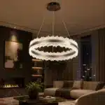 Pendul LED Maro 132W cu Telecomandă, Înălțime Reglabilă, Dimabil, 3 Tipuri de Lumină - imagine 2
