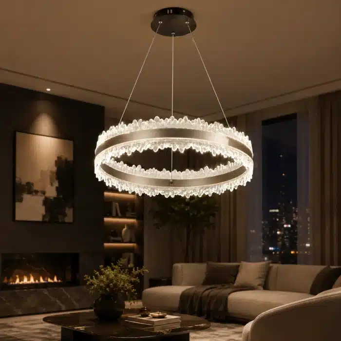 Pendul LED Maro 132W cu Telecomandă, Înălțime Reglabilă, Dimabil, 3 Tipuri de Lumină - imagine 2