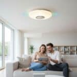 Plafoniera LED SMART cu muzica, Ø390, 30W, RGB+W - imagine 2