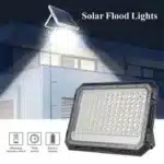 Proiector LED, cu Panou Solar si Telecomanda, Rezistent la Apa IP65, 100W - imagine 7