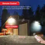 Proiector LED, cu Panou Solar si Telecomanda, Rezistent la Apa IP65, 100W - imagine 3
