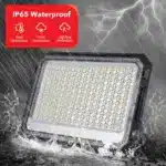 Proiector LED, cu Panou Solar si Telecomanda, Rezistent la Apa IP65, 100W - imagine 5