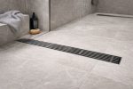 Rigolă de Duș din Inox 57x400 mm, Crom, Reversibilă 2 în 1, cu Sifon Detașabil - imagine 13