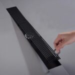 Rigolă de Duș din Inox 57x400 mm, Negru Mat, Reversibilă 2 în 1, cu Sifon Detașabil - imagine 4