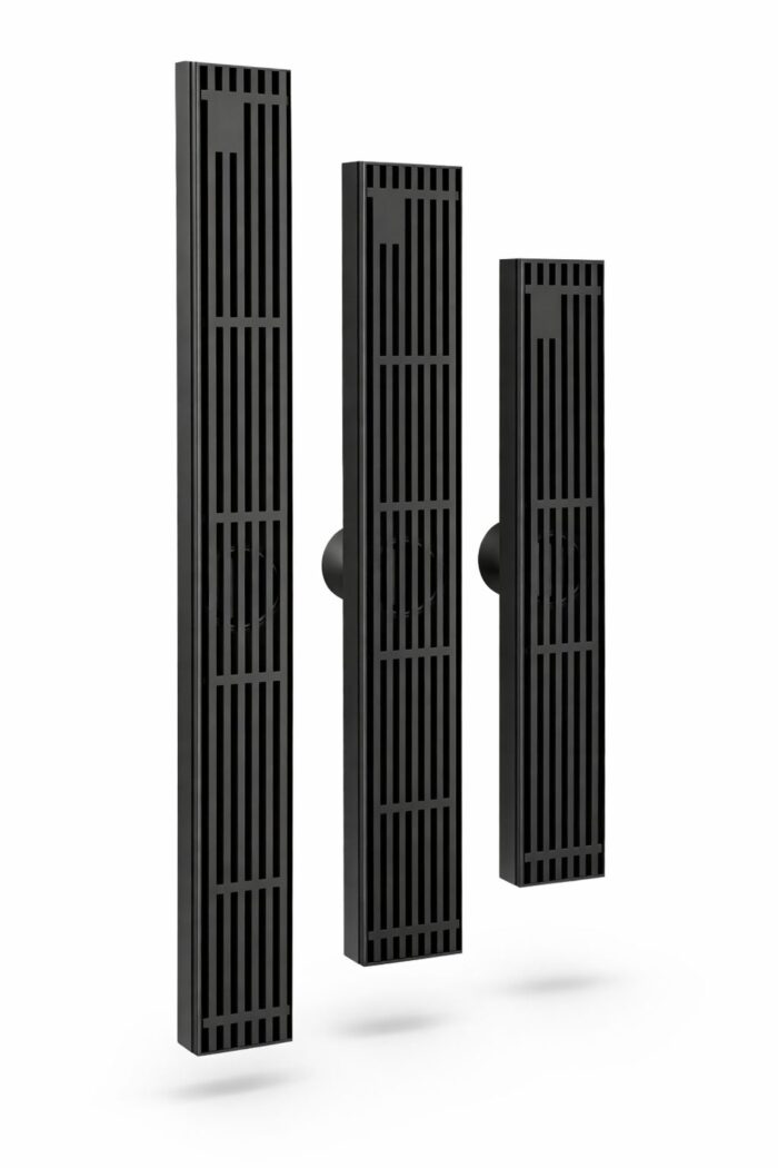 Rigolă de Duș din Inox 57x400 mm, Negru Mat, Reversibilă 2 în 1, cu Sifon Detașabil - imagine 11