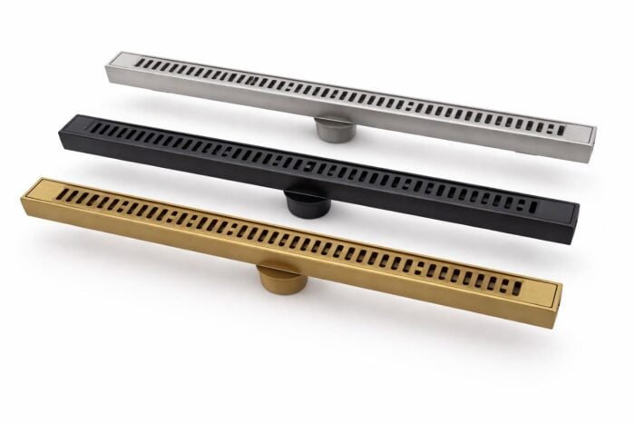 Rigolă de Duș din Inox 600x32 mm, Crom, Reversibilă 2 în 1, cu Sifon Detașabil - imagine 4