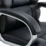 Scaun de Birou Reglabil BOC-325, Negru, Piele Ecologică, Design Directorial - imagine 6