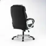 Scaun de Birou Reglabil BOC-325, Negru, Piele Ecologică, Design Directorial - imagine 13