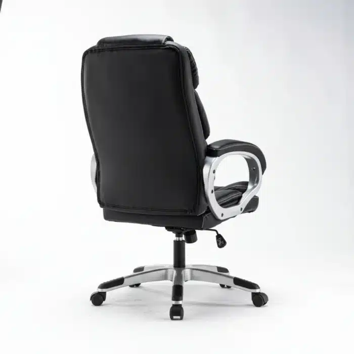 Scaun de Birou Reglabil BOC-325, Negru, Piele Ecologică, Design Directorial - imagine 13