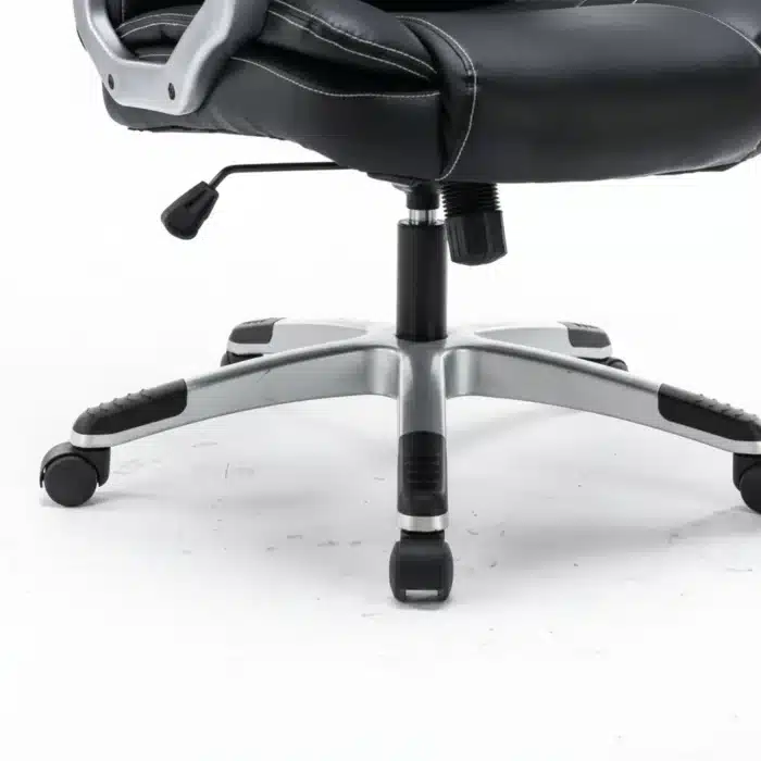 Scaun de Birou Reglabil BOC-325, Negru, Piele Ecologică, Design Directorial - imagine 9