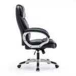 Scaun de Birou Reglabil BOC-325, Negru, Piele Ecologică, Design Directorial - imagine 15