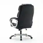 Scaun de Birou Reglabil BOC-325, Negru, Piele Ecologică, Design Directorial - imagine 14