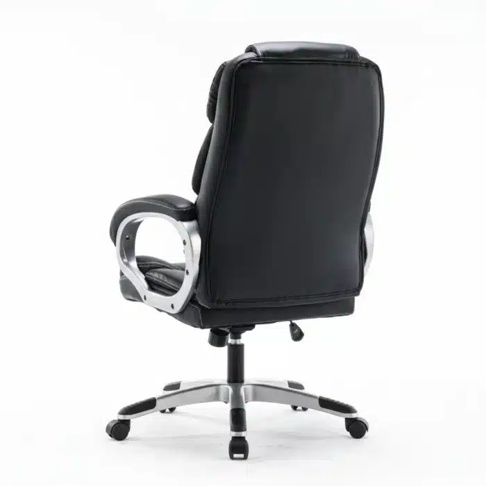 Scaun de Birou Reglabil BOC-325, Negru, Piele Ecologică, Design Directorial - imagine 14