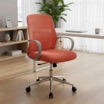 Scaun de Birou Reglabil Ergonomic, Design Modern, Roz