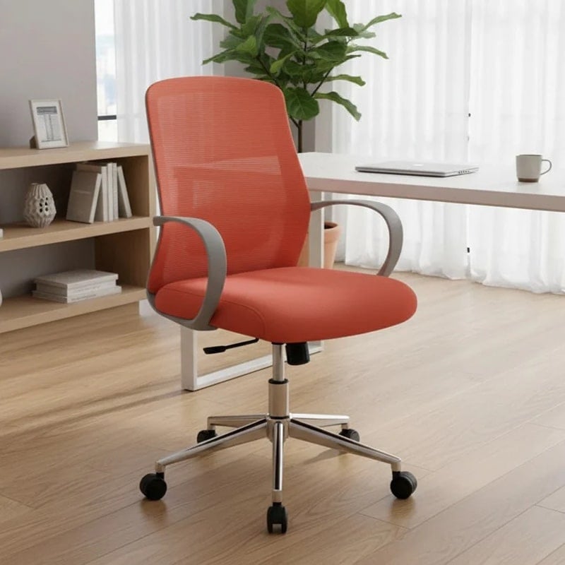 Scaun de Birou Reglabil Ergonomic, Design Modern, Roz Scaun de Birou Reglabil Ergonomic, Design Modern, Roz - imagine 1