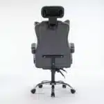 Scaun de Birou Reglabil WF-807, Gri Închis, cu Suport pentru Picioare, Piele Ecologică - imagine 7