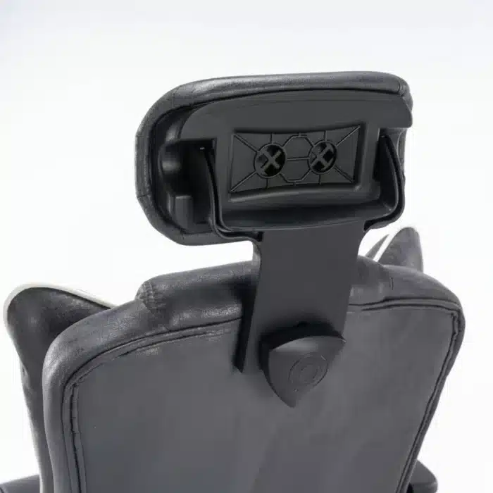 Scaun de Birou Reglabil WF-807, Gri Închis, cu Suport pentru Picioare, Piele Ecologică - imagine 14