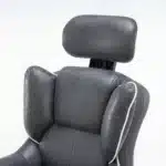 Scaun de Birou Reglabil WF-807, Gri Închis, cu Suport pentru Picioare, Piele Ecologică - imagine 13
