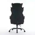 Scaun de Birou Reglabil WF-807B cu Suport pentru Picioare, Negru, Piele Ecologică - imagine 8