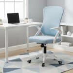 Scaun de Birou Reglabil WF-003, Albastru, Ergonomic, cu Spătar Mesh și Brațe