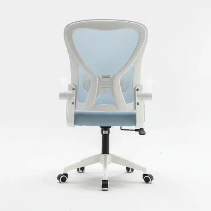 Scaun de Birou Reglabil WF-003, Albastru, Ergonomic, cu Spătar Mesh și Brațe - imagine 9