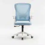 Scaun de Birou Reglabil WF-003, Albastru, Ergonomic, cu Spătar Mesh și Brațe - imagine 7