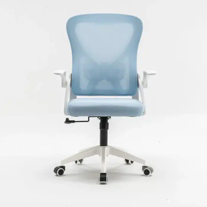 Scaun de Birou Reglabil WF-003, Albastru, Ergonomic, cu Spătar Mesh și Brațe - imagine 7