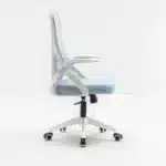 Scaun de Birou Reglabil WF-003, Albastru, Ergonomic, cu Spătar Mesh și Brațe - imagine 6
