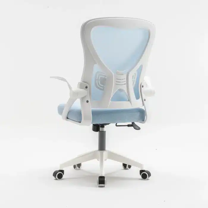 Scaun de Birou Reglabil WF-003, Albastru, Ergonomic, cu Spătar Mesh și Brațe - imagine 5