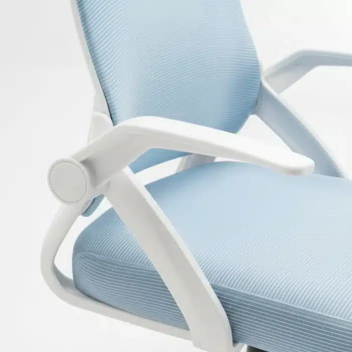 Scaun de Birou Reglabil WF-003, Albastru, Ergonomic, cu Spătar Mesh și Brațe - imagine 17