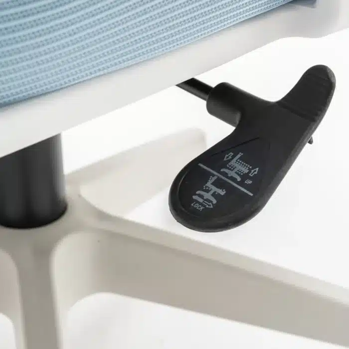 Scaun de Birou Reglabil WF-003, Albastru, Ergonomic, cu Spătar Mesh și Brațe - imagine 15