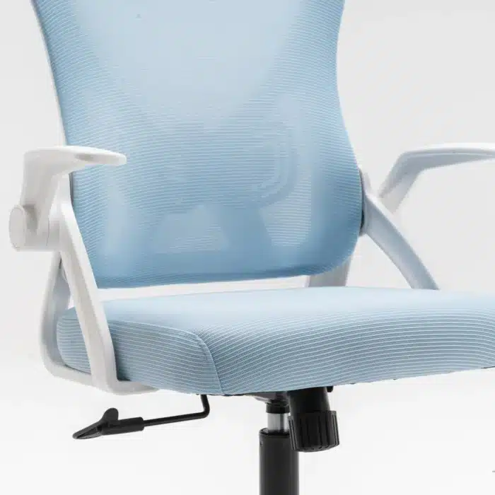 Scaun de Birou Reglabil WF-003, Albastru, Ergonomic, cu Spătar Mesh și Brațe - imagine 14