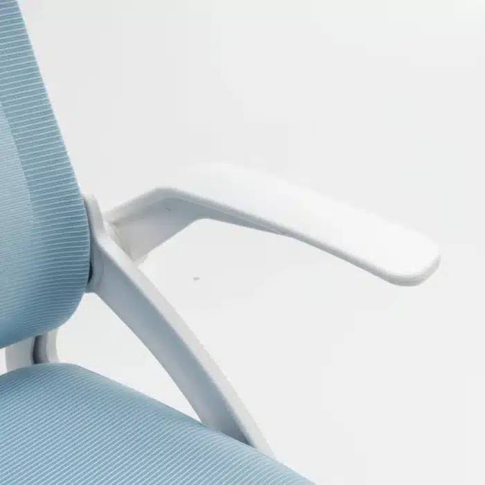 Scaun de Birou Reglabil WF-003, Albastru, Ergonomic, cu Spătar Mesh și Brațe - imagine 11