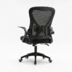 Scaun de Birou Reglabil WF-003, Negru, Ergonomic, cu Spătar Mesh și Brațe - imagine 6
