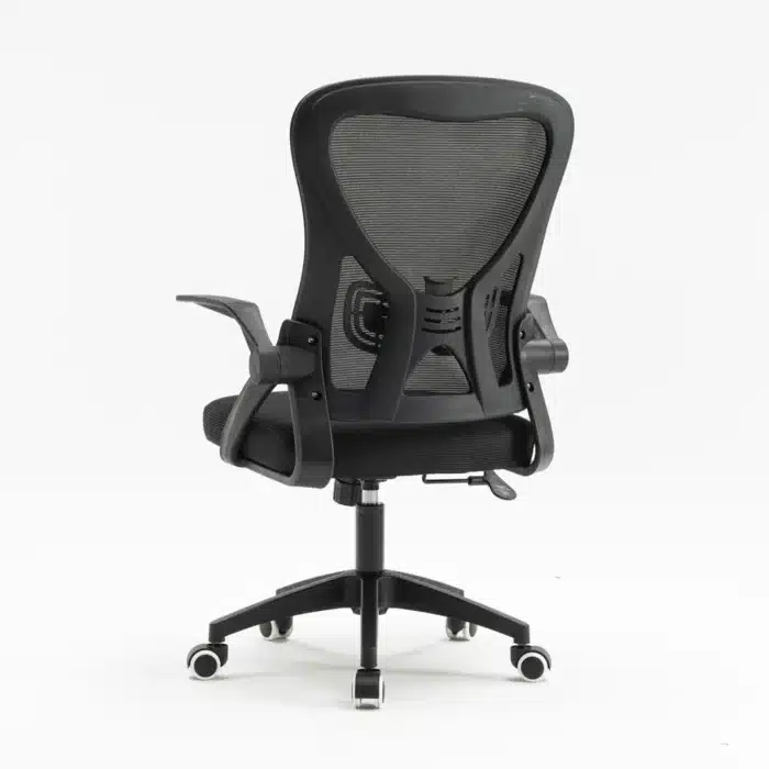 Scaun de Birou Reglabil WF-003, Negru, Ergonomic, cu Spătar Mesh și Brațe - imagine 5