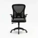 Scaun de Birou Reglabil WF-003, Negru, Ergonomic, cu Spătar Mesh și Brațe - imagine 3