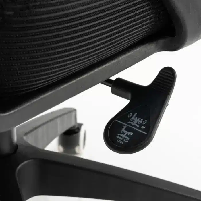 Scaun de Birou Reglabil WF-003, Negru, Ergonomic, cu Spătar Mesh și Brațe - imagine 15