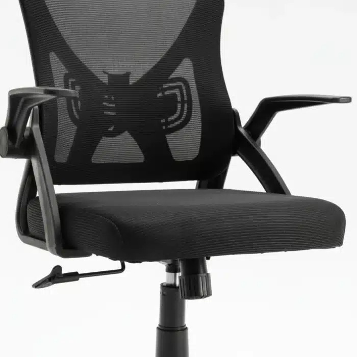 Scaun de Birou Reglabil WF-003, Negru, Ergonomic, cu Spătar Mesh și Brațe - imagine 13