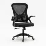 Scaun de Birou Reglabil WF-003, Negru, Ergonomic, cu Spătar Mesh și Brațe - imagine 10